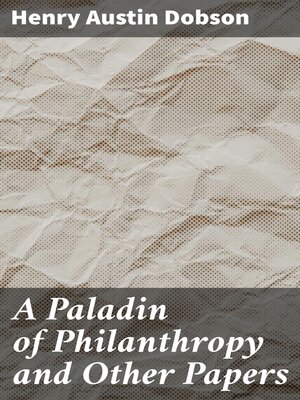 cover image of A Paladin of Philanthropy and Other Papers